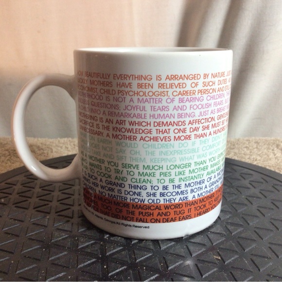 Vtg 1982 MOM White W/Multicolor Lettering Ceramic Coffee/Tea Mug pre-owned - Picture 4 of 11